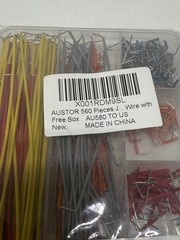AUSTOR 560pc Breadboard Jumper Wire Kit –24AWG Preformed U-Shape w/ Storage Box