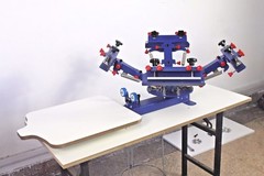 4 Color 1 Station Screen Printing Press Machine Micro-adjust Printer Equipment