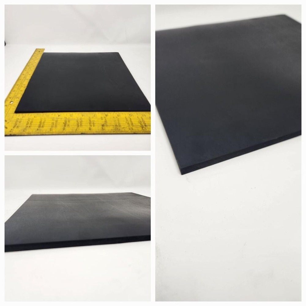 Neoprene Rubber Solid Sheet 1/4″ Thick x 12″ x 12″ Sq Ft Pad 60 D Std Flex