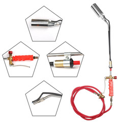 Portable Propane Torch Weed Burner Ice Snow Melter Outdoor Flame Thrower w/ Hose