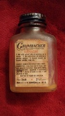 Vintage grumbacher Vintage Grumbacher Distilled Purified Turpentine Bottle