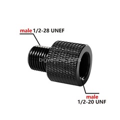 Threaded Adapter Female 1/2-20 UNF F To 1/2-28 UNEF Male Accessories