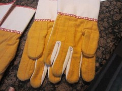 NWOT TWO PAIRS industrial men’s work gloves UNBRANDED no size