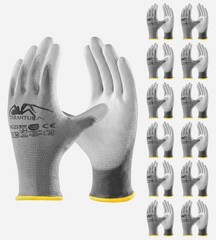 PU Coated Work Gloves, Seamless Knit Glove for Men and Women, Smooth Grip on …