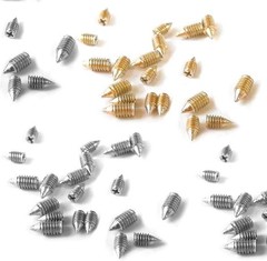 Bluecell 60pcs Metal Cross Slot Tip Screws for Belt Buckle Wallet Handbag
