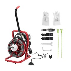 Auto Feed Sewer Snake Drain Cleaner Machine Drain Cleaning Machine Auger 75Ft