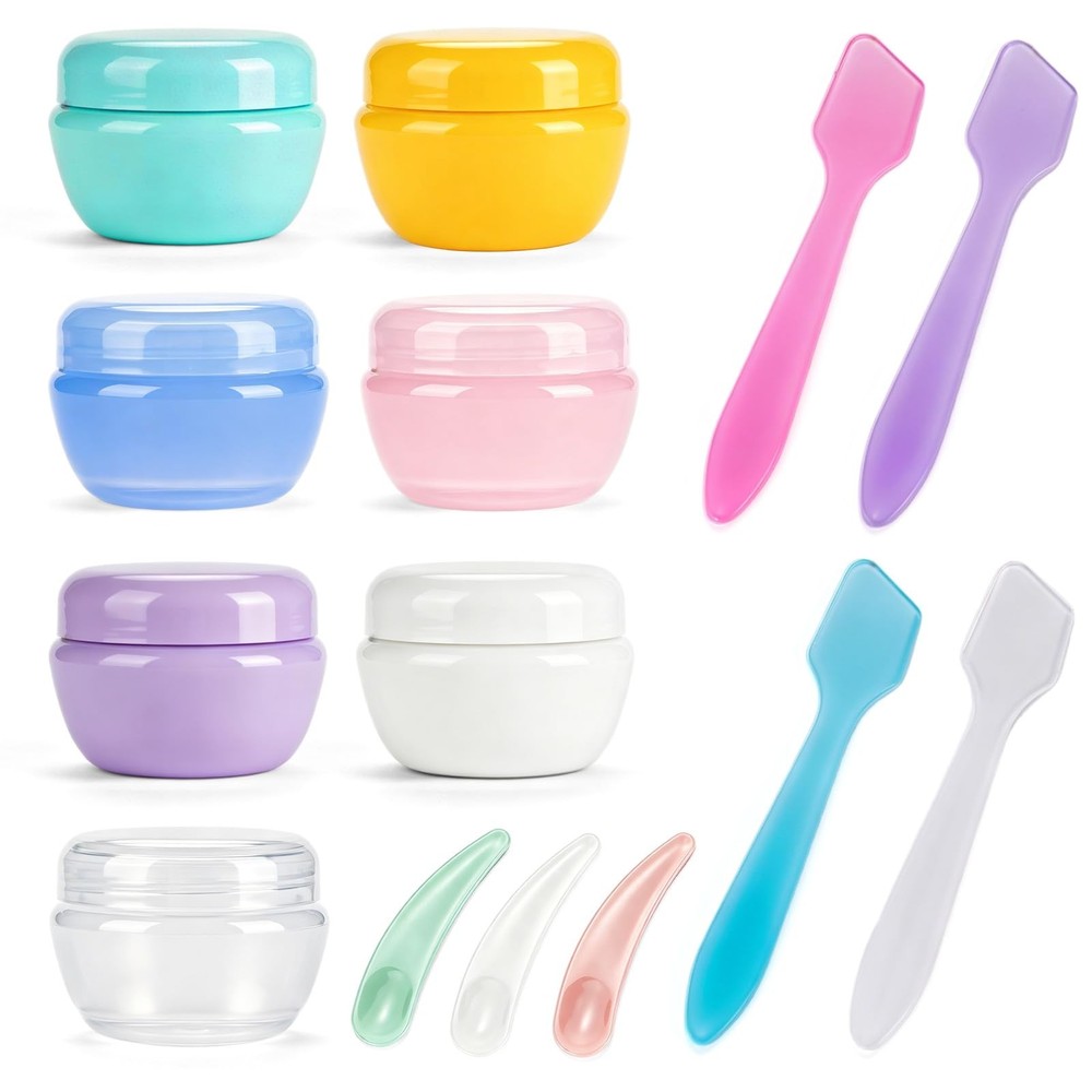 HurOutd 7 Pcs 20ml Small Travel Containers, Convenient Size 7 colors