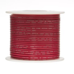 14 AWG Gauge Stranded Hook Up Wire Red 100 ft 0.0641″ UL1007 300 Volts