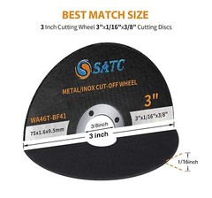 50 PCS Cutting Disc 3 Inch Cut Off Wheel 3″x 1/16″x 1/4″ Angle Grinder Air Tool