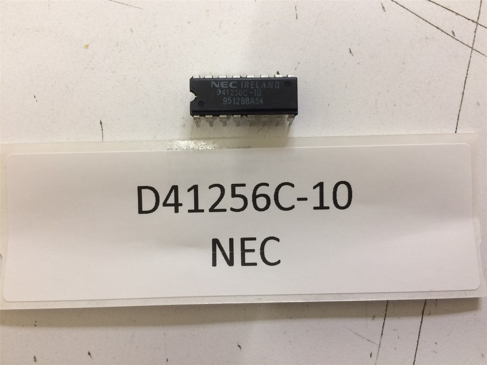 D41256C-10 NEC IC DRAM 256k x 1 PAGE MODE 16 PIN PDIP 5 PIECES