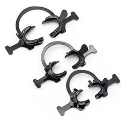 10Pcs Dental C-Shape Mouth Opener Intraoral Lip Cheek Retractor with Handle Wing