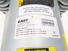Gast R6335A-2 Regenair Regenerative Vacuum Blower 215cfm 3.5Hp 230/460V 3PH