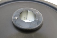Steel Track Wheel 11.8″ Dia 1.5″W Single Flanged Industrial Train Railway Cart