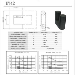 1pair UY42 Ultra Large Power Transformer Core UY120/89/42 UU Isolator Ferrite…