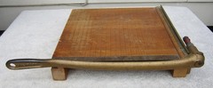 Vintage INGENTO No. 4 12″ PAPER TRIMMER Cutter SOLID WOOD