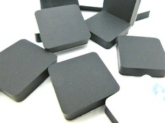 1″ Sq Rubber Feet Electronics and Desktop Equipment Various Pack Sizes