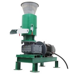 220V Wood Bran Straw Pellet Machine w/8mm Plate Biomass Fuel Maker 60KG/h 7500W
