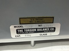 WORKS! Vintage Torsion Balance Mech Scale DRX2 Capacity 120 Grams Scientific VG