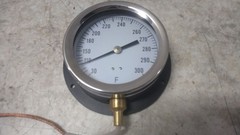 Brand Name 12U662 30 to 300 Degrees F Analog Panel Mount Thermometer
