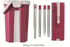 NEW & EASY – Dual Chamber Microfiber 360 Mop and Bucket With 8 Reusable Pads
