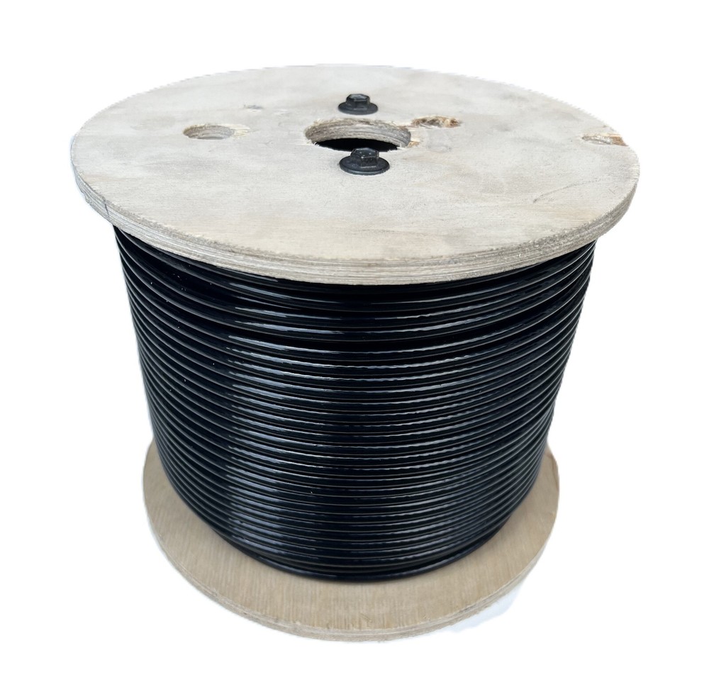 BLACK Vinyl Coated,1/8 – 3/16, 7×7 Cable: 25, 50, 100, 200, 250, 500, 1000 ft