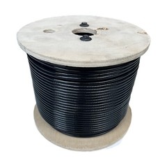 BLACK Vinyl Coated,1/8 – 3/16, 7×7 Cable: 25, 50, 100, 200, 250, 500, 1000 ft