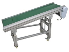 Inclined Belt Conveyor 59”x15.7” Transportation Machine Load 88Lbs 110V 120W