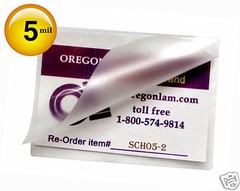 200/pack School ID Cards Hot Laminating Pouches 5 Mil 2-1/2 x 3-5/8 Clear