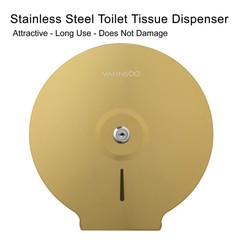 VANNSOO Commercial Jumbo Toilet Paper 9 Inch Roll Paper, Gold