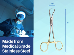 Towel Clamp 5″ Backhaus Forceps Gold Plated Surgical Instruments ARTMAN
