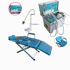 Dental Portable Mobile Delivery Unit Rolling Box Air Compressor Suction / Chair