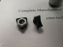 4″ 90 degree MFWN90 face mill, w. Kyocera WNMG080616 inserts, w. CAT40 arbor