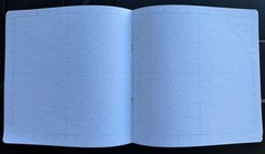 Koala Tools 60 page Circular Grid Notebook Polar Coordinates Graphing 8.5″x8.5″