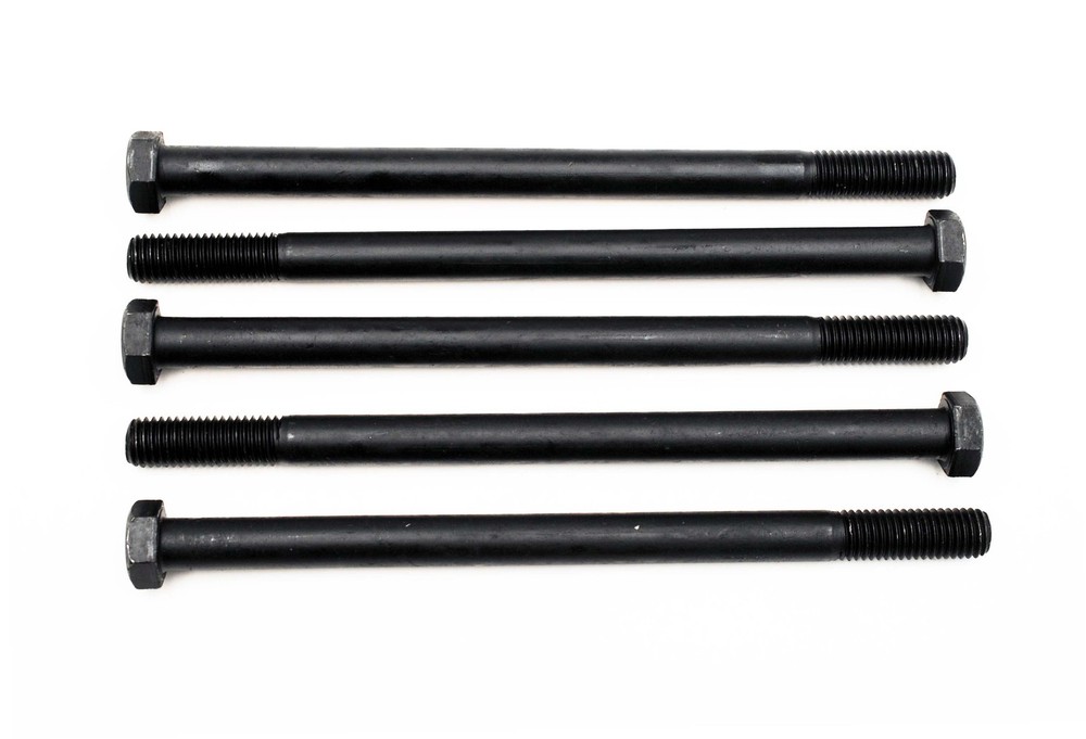 (5) Hex Head 5/8-11 x 10 Grade 8 Bolts Plain Finish Cap Screws 10″ Unplated