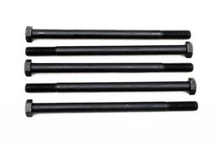 (5) Hex Head 5/8-11 x 10 Grade 8 Bolts Plain Finish Cap Screws 10″ Unplated