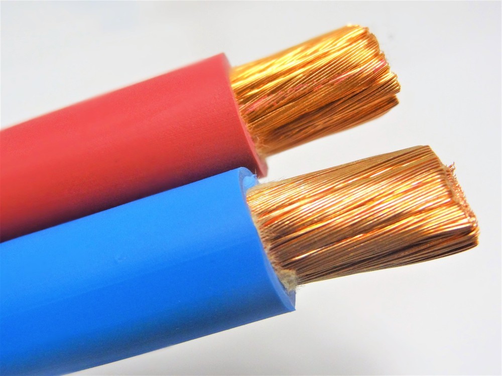150′ 2/0 WELDING BATTERY CABLE 75′ RED 75′ BLUE 600V USA EPDM HEAVY DUTY COPPER