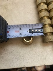 30 X Brass knurled 1/2″ Pipe Adapter 1/2″ MNPT x 1/2″ FNPT x 1-1/4″ L Fitting