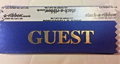 Stack-A-Ribbon Stick-On’s for Name Badges~Conventions/Meetings/Events~PCNAMETAG