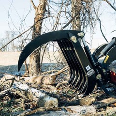 Titan 34″ Clamshell Root Grapple Rake Attachment Fits Mini Skid Steer