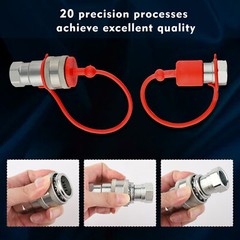 2 Sets 1/2″ Ag Hydraulic Quick Connect Couplers Couplings, Ball Pioneer Style