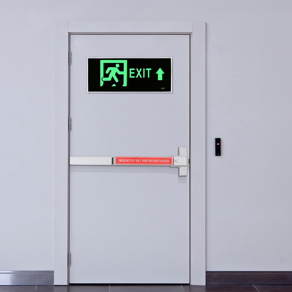 Door Push Bar Panic Exit Device Lock Hardware Latches for 30-36 Inch Single Door