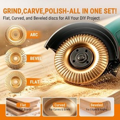 71878 3-Piece Tungsten Carbide Grinding Wheel Set for 4″ & 4-1/2″ Grinders