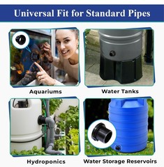 2″ Bulkhead Fitting – Slip x Slip – ABS Tank Aquarium 12 Pack | American Made