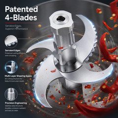 Hakka Commercial Food Processor 6L/9L/12L Electric Heavy-Duty Vegetable Cutter