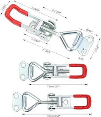 6 Pack Toggle Latch Clamp, Pull Latch, Adjustable Toggle Clamp Latch, Heavy Duty