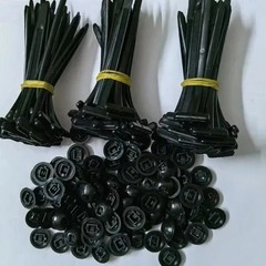 100 PCS Nylon Universal Cable Tie Buckle，Heavy Duty Self-Locking Zip Ties Holder