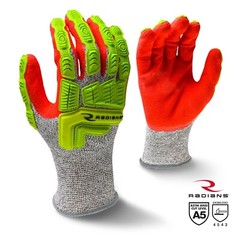 1 Pair – Radians RWG603 XXL Cut Resistant Level A5 Nitrile Coated Impact Glove