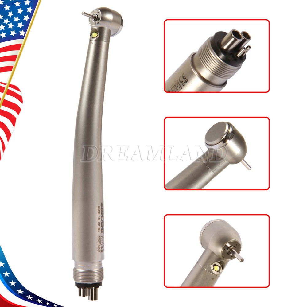 1-10pcs 4 Hole Dental LED High Speed Handpiece Turbine / Big Cartridge NSK Style