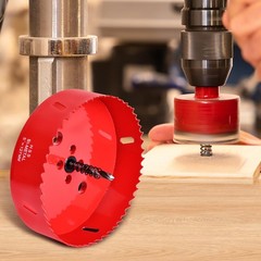 5 Inch / 127mm Hole Saw for Wood, Plastic Board, Ceiling,Drywall, and Red