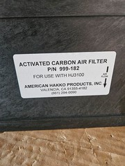 American Hakko 999-182 Activated Carbon Air Filter for HJ3100 – Used 2 Hours